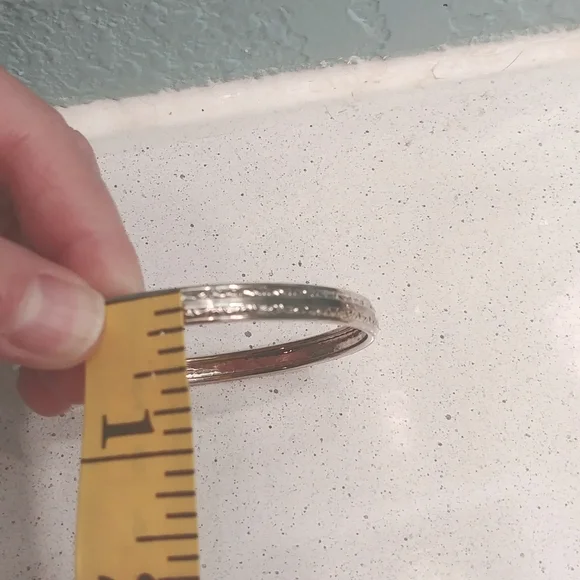 Siver bungle, Hand engraving - Picture 5 of 6